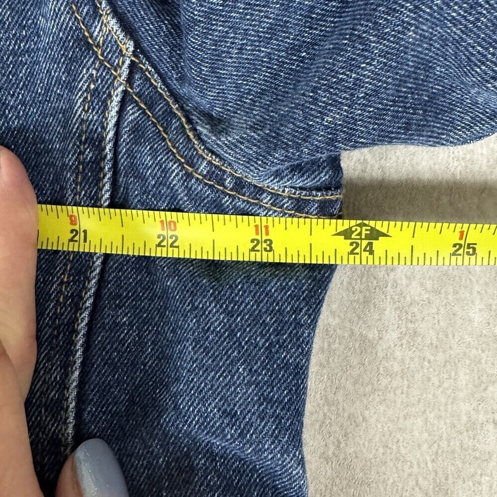 Vtg 80/90s High Noon Men's Sherpa Lined Denim Trucker Jacket Corduroy Collar M‎ - Picture 10 of 12